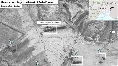 SUA publică imagini prin satelit cu armament rusesc poziționat în estul Ucrainei. „Separatiștii au acum o forță armată mai mare decât unele țări NATO și europene