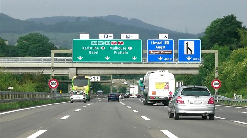 Șofer prins pe autostradă cu 324 km/h, închisoare cu executare în Elveția