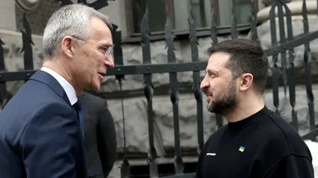 Secretarul general al NATO, VIZITĂ surpriză la Kiev. Unde a mers Jens Stoltenberg