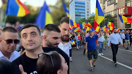 Protest în Capitală. George Simion s-a alăturat celor peste 200 de oameni strânși în Piața Victoriei