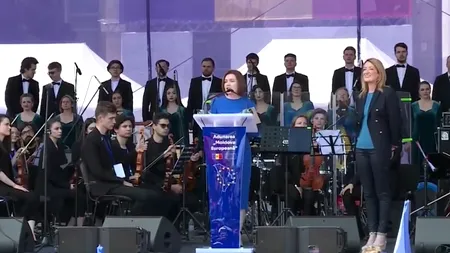 Maia Sandu, la mitingul pro-european de la Chişinău: 'Locul Republicii Moldova e în UE'