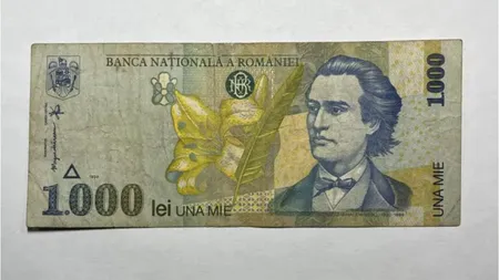 Tu o mai ai acasă? Cu cât se vinde o bancnotă de 1.000 de lei cu chipul lui Mihai Eminescu, în 2025