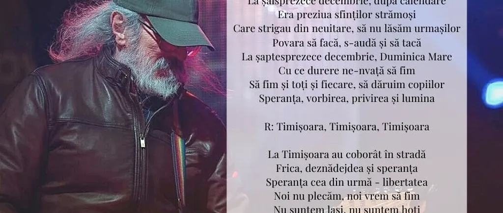 VIDEO | Imnul orașului Timișoara a împlinit 32 de ani. „Piesa a luat fiinţă în 10-15 minute”