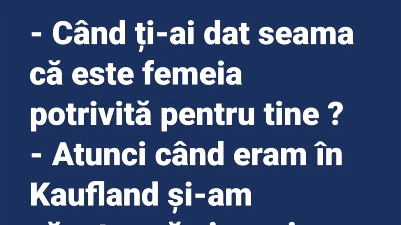 Bancul de duminică | Kaufland și femeia perfectă