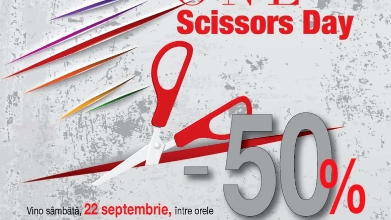 PREMIERĂ: Târgul The ONE Scissors Day. Nu rata cel mai HOT eveniment de shopping al toamnei