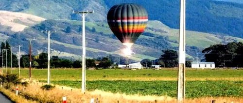 Un balon cu aer cald s-a prăbușit în Noua Zeelandă în urmă cu trei ani. Imaginile tragediei au fost date publicității abia acum