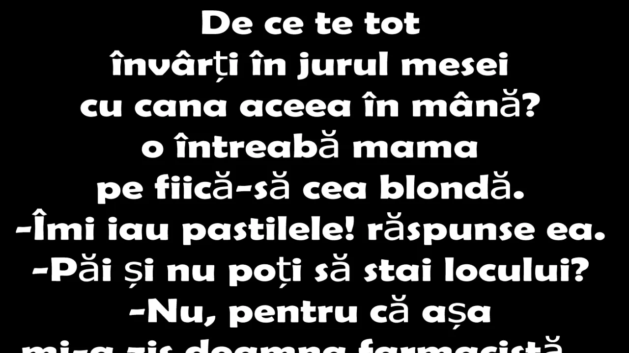 BANCUL nopții | De ce te tot învârți în jurul mesei?