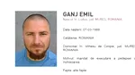 Emil Gânj, criminalul fugar din Mureş,  ar fi fost văzut în Bistrița-Năsăud. Autoritățile au transmis un mesaj de avertizare RO-ALERT