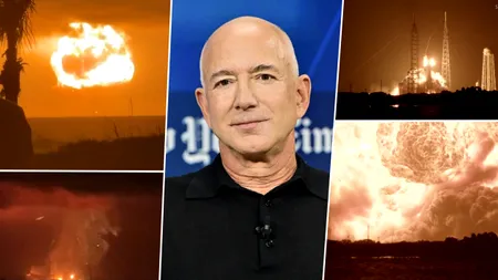 Eșec major pentru Jeff Bezos: o rachetă Blue Origin a explodat în timpul unui test. Cum vor fi afectate planurile NASA de a trimite din nou oameni pe Lună