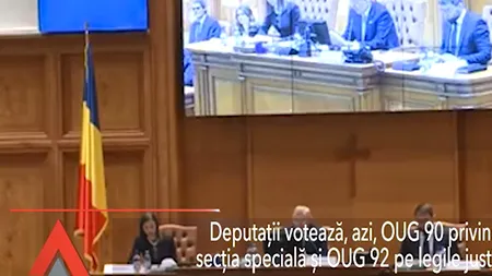 Camera Deputaților A ADOPTAT OUG 90 și OUG 92 privind investigarea magistraților și reputația lor, care poate fi MOTIV de revocare. Iordache: La voi în țară e o instituție NEBUNĂ ca DNA, care pune presiune pe MAGISTRAȚI?