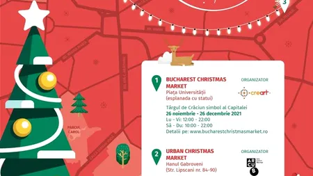 Primăria Capitalei dă startul sărbătorilor de iarnă! Vineri se deschide Târgul de Crăciun şi se aprind luminițele de sărbători