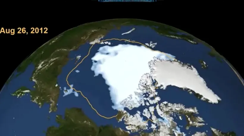 Cum se vede topirea ghețarilor din sateliții NASA. VIDEO