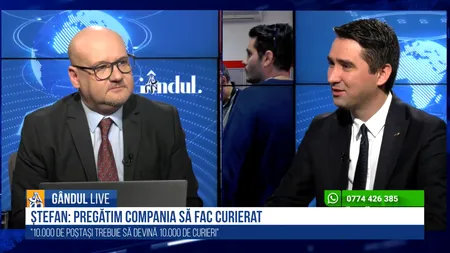 EXCLUSIV VIDEO | Valentin Ștefan, directorul Poștei Române: „Pregătim compania pentru a face curierat. Anumite restricții ne îngreunează activitatea”