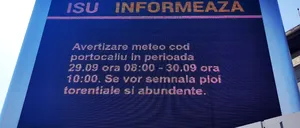 RECOMANDĂRI ISU în contextul avertizărilor meteo de fenomene EXTREME, ploi torențiale și vânt. Ce trebuie să EVITE cetățenii