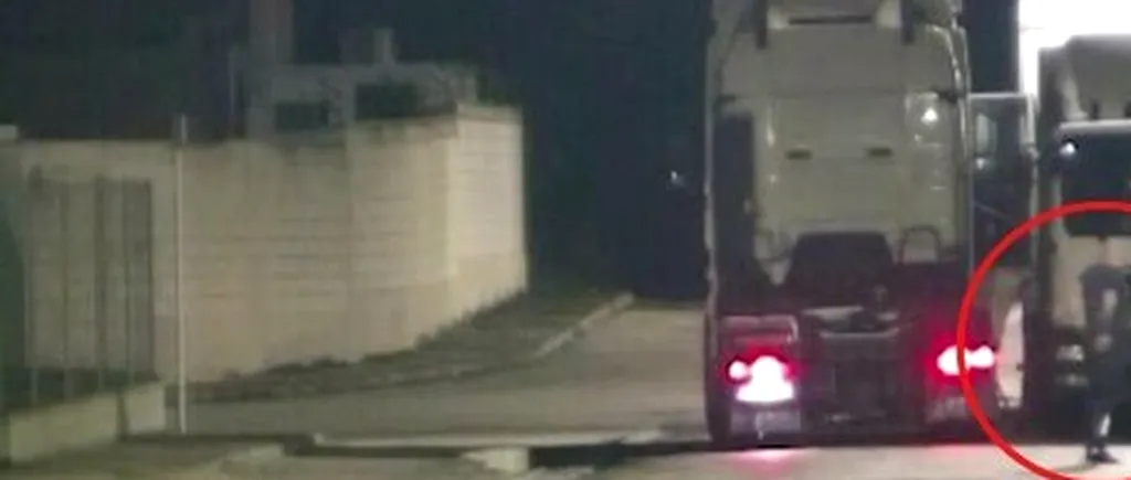 VIDEO | Un șofer român de TIR a furat 2.200 de litri de motorină din camioane, în Spania