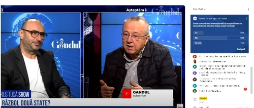 POLL Marius Tucă Show: „Poate comunitatea internațională să susțină două războaie (Ucraina-Rusia, Israel - Hamas)”?