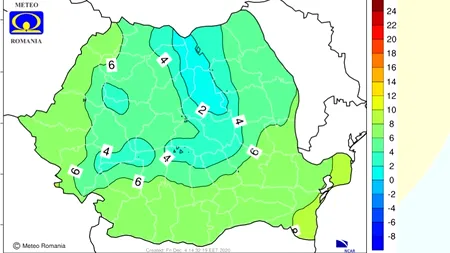 Prognoza pentru următoarele patru săptămâni în România. Vremea va începe să se răcească