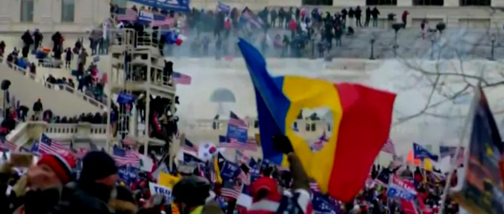 Imaginile care au devenit virale după protestele violente din SUA. Drapelul României, printre steagurile fluturate de susținătorii lui Trump! (FOTO)