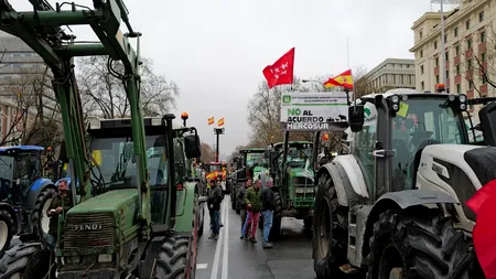 Fermierii din Spania protestează față de acordul Mercosur. „Suntem fermieri, nu proști. Nu ne înșelați”