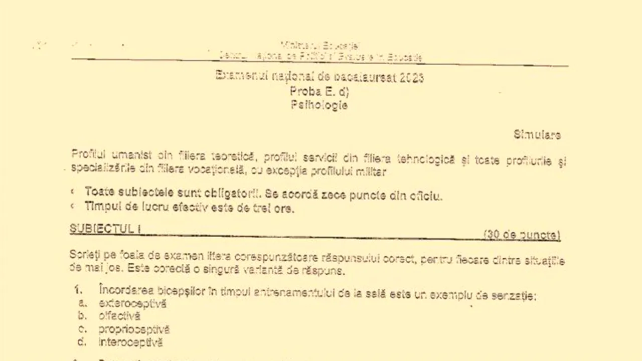 BACALAUREAT 2023 | Cum se rezolvă subiectele de la geografie, filosofie, logică, economie, psihologie și sociologie