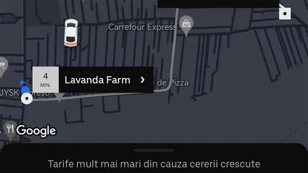 Suma uriașă de bani cerută unui clujean pentru o cursă UBER de doar 2 kilometri
