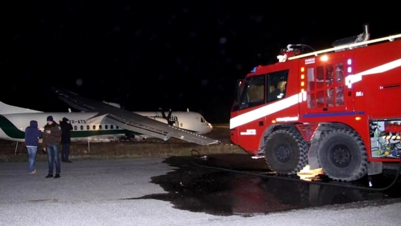 16 răniți la Roma, după ce un avion Carpatair a ratat aterizarea și a ieșit de pe pistă. UPDATE
