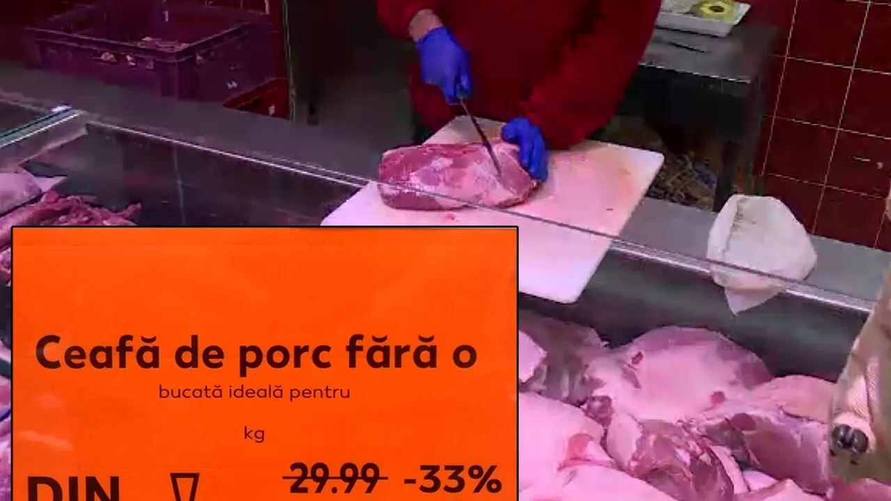 UPDATE - Greu cu matematica la Kaufland! Câți lei costă 1 kg de ceafă de porc, la reducere cu 23%. Reacția Asociației pentru Protecția Consumatorilor