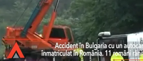 Accident autocar lângă Vidin. 11 români au fost răniți