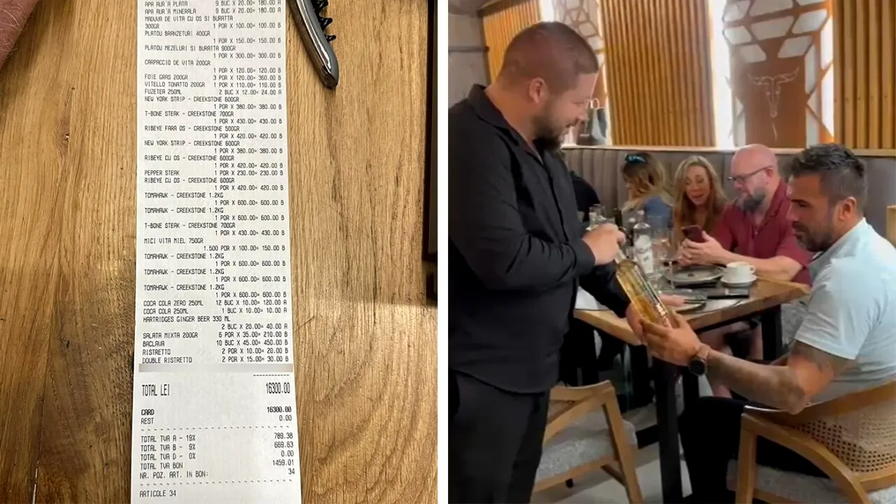 Notă de plată de 16.300 de lei într-un restaurant din Cluj. De necrezut cât a lăsat clientul bacșiș
