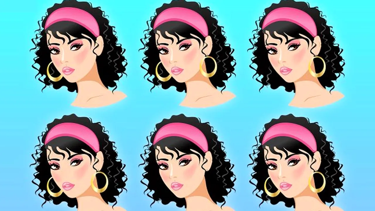 TEST IQ | 2 dintre cele 6 femei din imagime sunt gemene identice. Care?