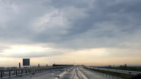 Imagini de coșmar pe A1. Cum arată autostrada după o furtună violentă. Galerie FOTO