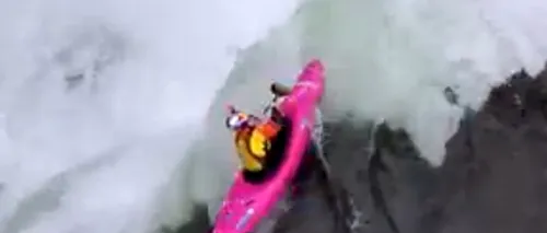 VIDEO. Cum arată ''din interior'' coborârea într-o cascadă de 18 metri