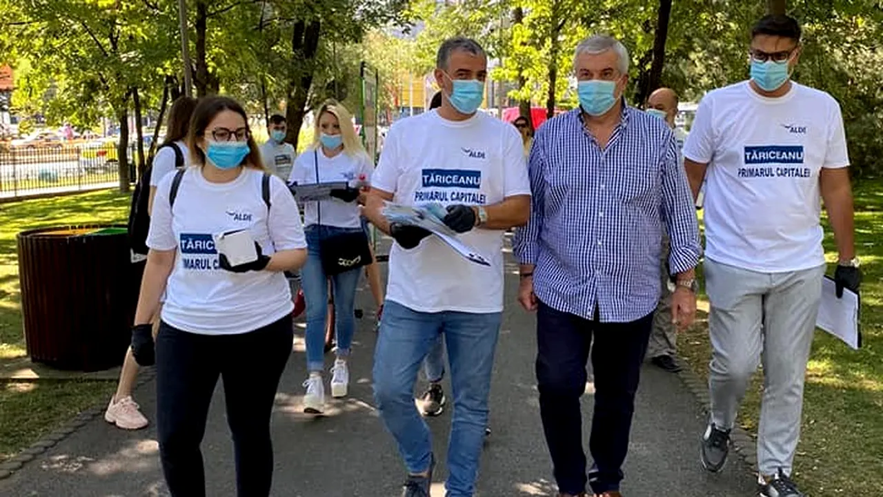 Călin Popescu Tăriceanu strânge semnături pentru candidatura la Primăria Capitalei: ”Oamenii sunt buni, amabili și primitori, dar frica de infectare cu virus își pune amprenta pe campania electorală”