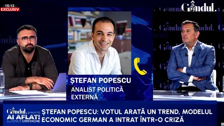 Ștefan Popescu explică victoria zdrobitoare a AfD: Arată un trend/Saxonia-Anhalt ilustrează perfect criza germană