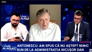 Crin Antonescu: „Cineva este IPOCRIT ori naiv să spună că are niște mari așteptări de la președintele Dan”