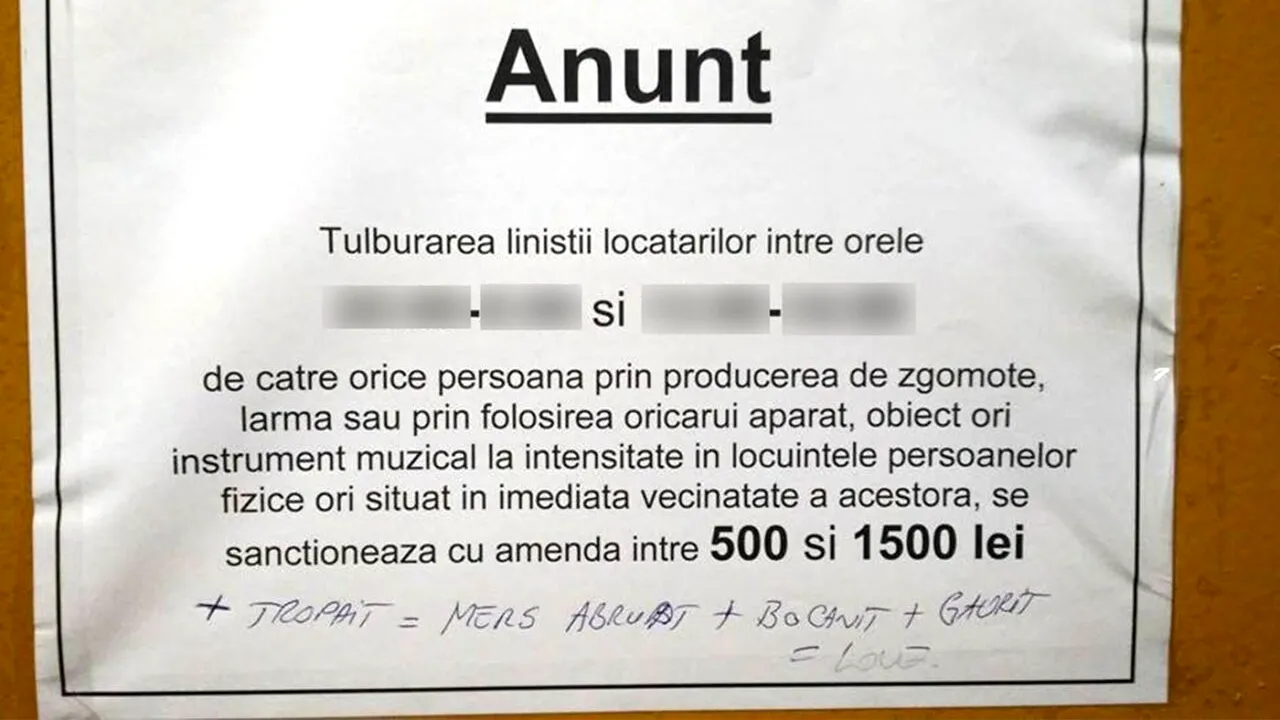 Orele de liniște la bloc în 2024. Amenzi de 1.500 lei pentru românii care fac gălăgie între aceste ore