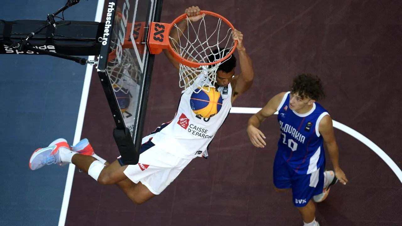 3x3 Escape Room: Franța s-a DISTRAT la București și s-a calificat în finala Ligii Națiunilor la baschet 3x3 | FOTO