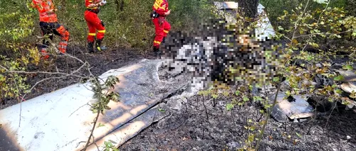 Un avion de mici dimensiuni s-a prăbușit în județul Giurgiu. Doi oameni și-au pierdut viața / Aeronava nu avea un plan de zbor - FOTO-VIDEO