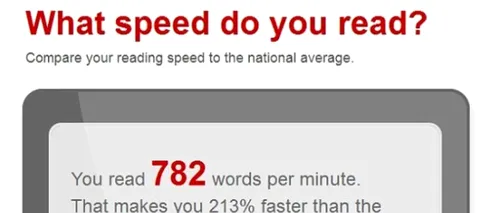 TEST. Cât de repede poți citi?
