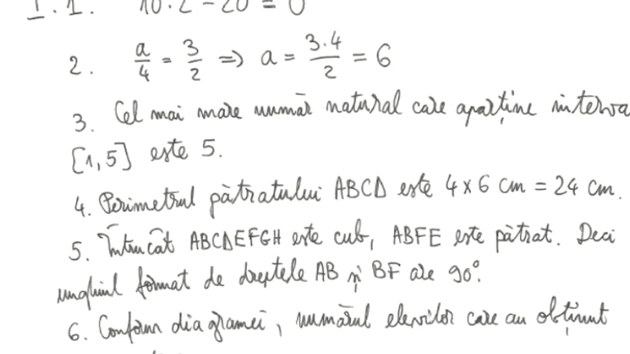 EVALUARE NAȚIONALĂ 2015. Cum a rezolvat Nicușor Dan exercițiile de la proba scrisă de matematică