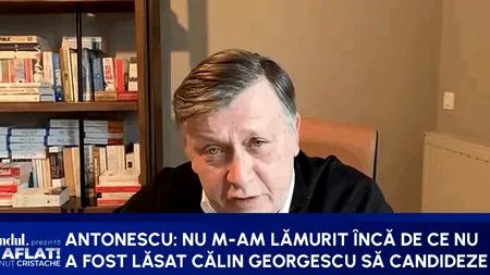 Crin Antonescu: Nu m-am lămurit de ce lui Călin Georgescu i-a fost interzis să candideze de două ori