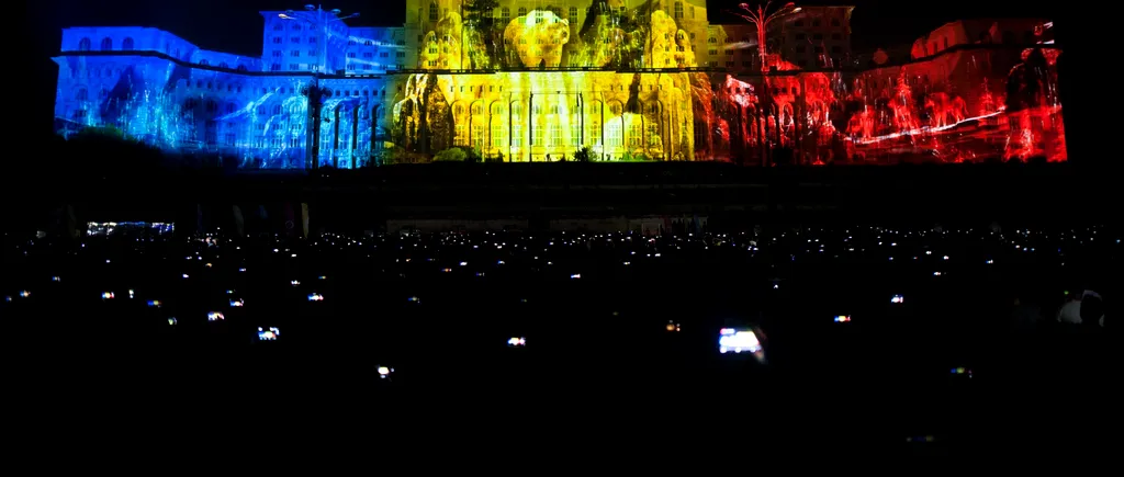 Spectacole de lumini și proiecții pe fațada Palatului Parlamentului, la iMapp Bucharest 2021