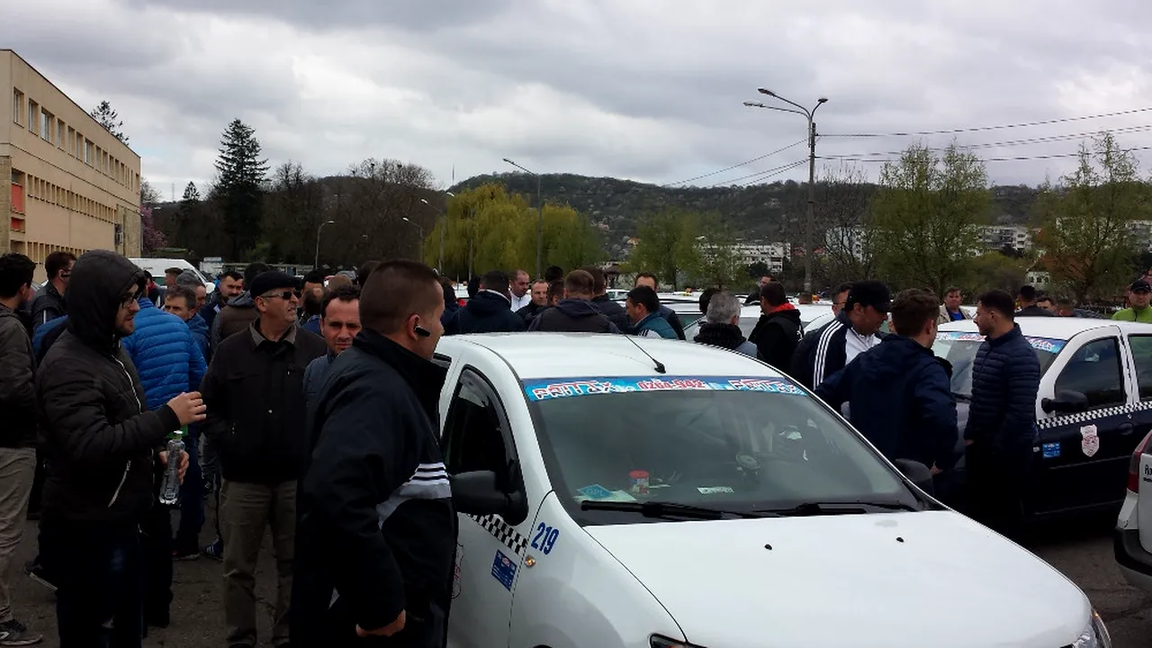 Protest la Cluj, împotriva Uber: 