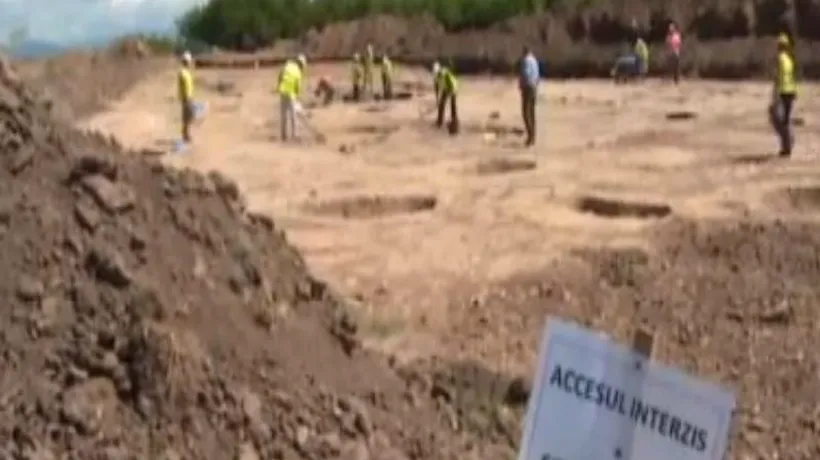 Muncitorii care lucrau la centura orașului Târgu Jiu, cercetați pentru distrugerea unor vestigii dacice
