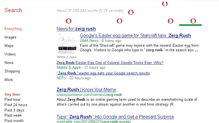 ZERG RUSH, cuvântul de pe GOOGLE care 