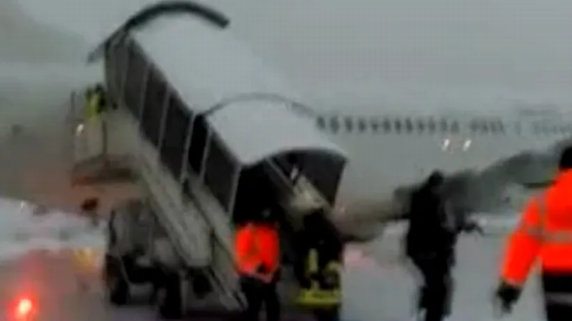 O cisternă a lovit un avion care se pregătea să decoleze de pe aeroportul din Cluj