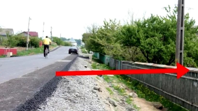 Situație bizară într-o comună din Botoșani. Cum s-a înălțat strada principală din cauza unei scăpări a constructorului