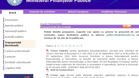 Proiectul de Hotărâre privind creșterea taxelor, impozitelor și amenzilor locale a fost ȘTERS de pe site-ul oficial de la Finanțe: 