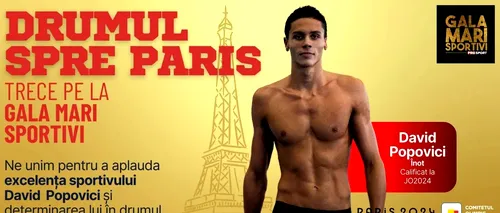 Gala Mari Sportivi <i class='ep-highlight'>Pro</i>Sport 2023! Campionul David Popovici, speranța natației românești pentru medalii la JO Paris 2024