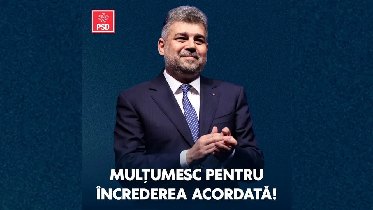 Marcel CIOLACU mulțumește românilor pentru „ÎNCREDEREA acordată” / „Vom lupta pentru Schengen-ul terestru, salariul minim european”